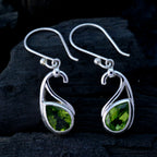 Peridot-Egyptian-Emilia-Solitaire-Dangle-Green-Silver-Earring