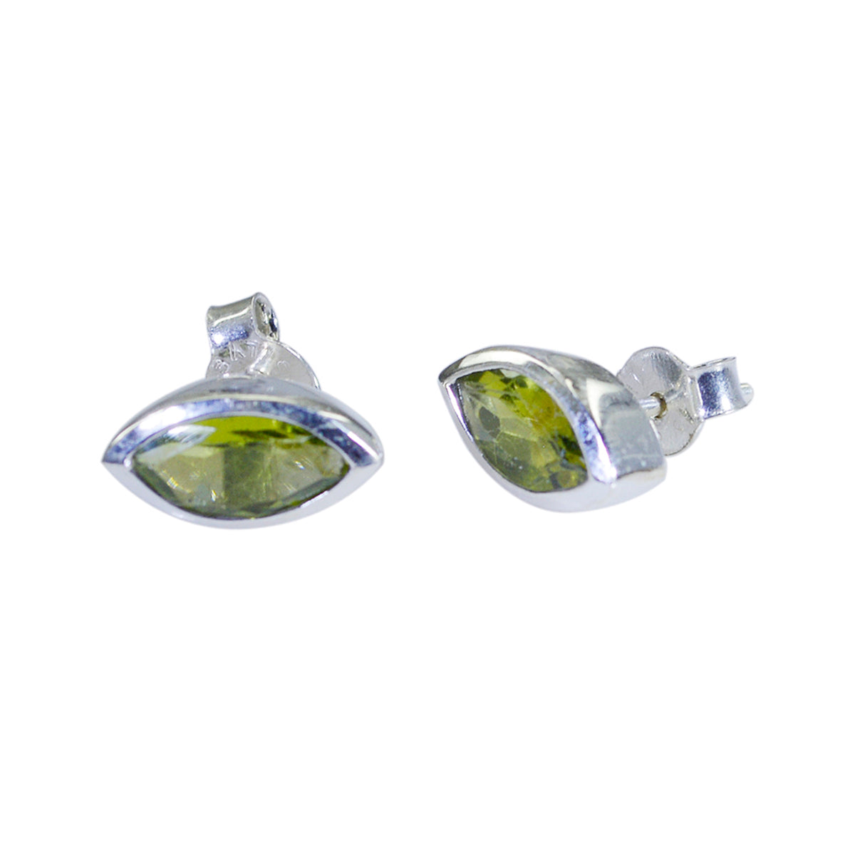 Peridot-Latin-American-Hanna-Solitaire-Stud-Green-925-Sterling-Silver-Earring Huvudsaklig produktbild