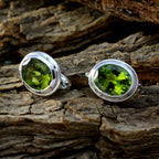 Peridot-French-Hannah-Solitaire-Stud-Green-92.5-Silver-Earring