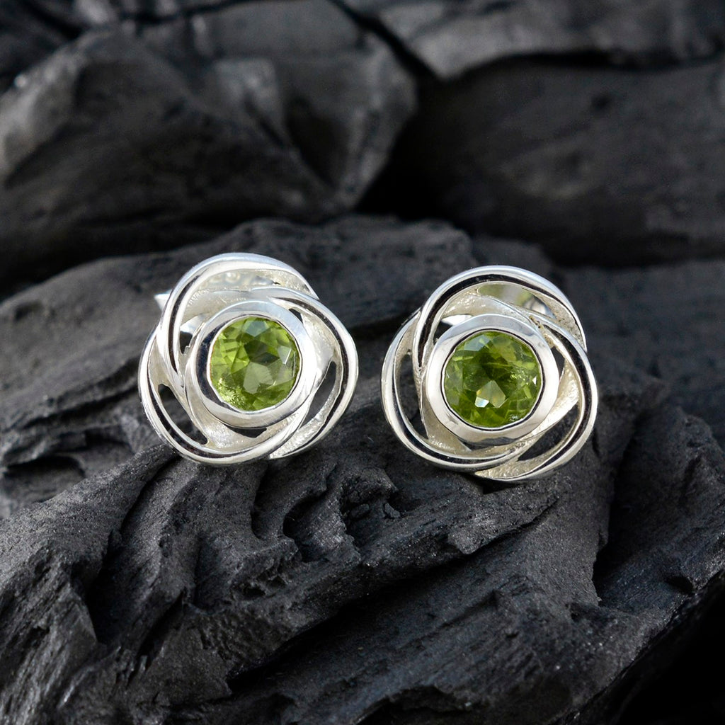 Peridot-American-Meei-Solitaire-Stud-Green-Sterling-Silver-Earring