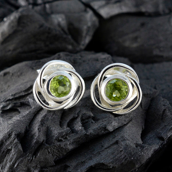 Peridot-American-Meei-Solitaire-Stud-Green-Sterling-Silver-Earring