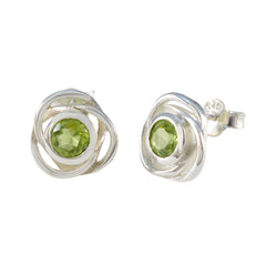 Peridot-American-Meei-Solitaire-Stud-Green-Sterling-Silver-Earring