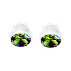 Peridot-German-Harper-Solitaire-Stud-Green-925-Silver-Earring