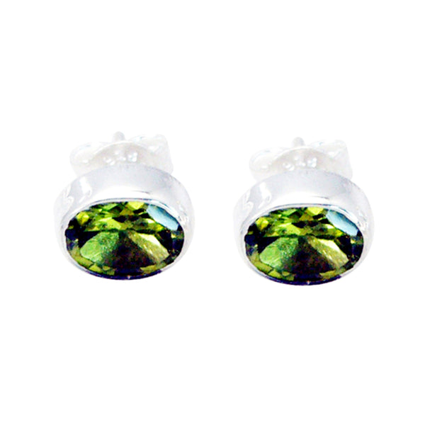 Peridot-German-Harper-Solitaire-Stud-Green-925-Silver-Earring