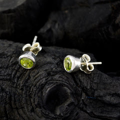 Peridot-Russian-Ida-Solitaire-Stud-Green-Silver-Earring