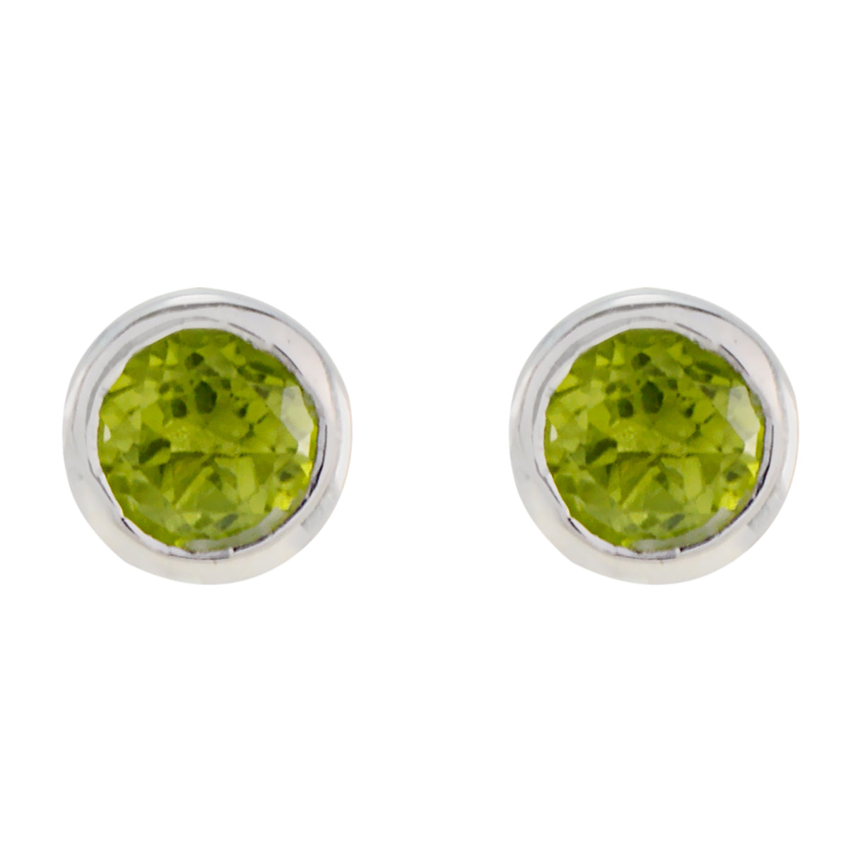 Peridot-Russian-Ida-Solitaire-Stud-Green-Silver-Earring
