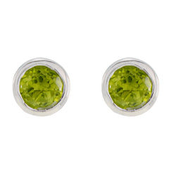 Peridot-Russian-Ida-Solitaire-Stud-Green-Silver-Earring