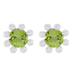 Peridot-Moroccan-Ines-Solitaire-Stud-Green-Silver-Earring