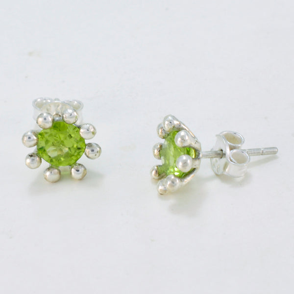 Peridot-Moroccan-Ines-Solitaire-Stud-Green-Silver-Earring
