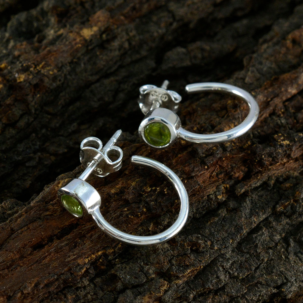 Peridot-Moroccan-Isla-Solitaire-Stud-Green-Sterling-Silver-Earring