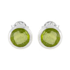 Peridot-Mexican-Yuki-Solitaire-Stud-Green-Silver-Earring
