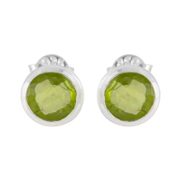 Peridot-Mexican-Yuki-Solitaire-Stud-Green-Silver-Earring