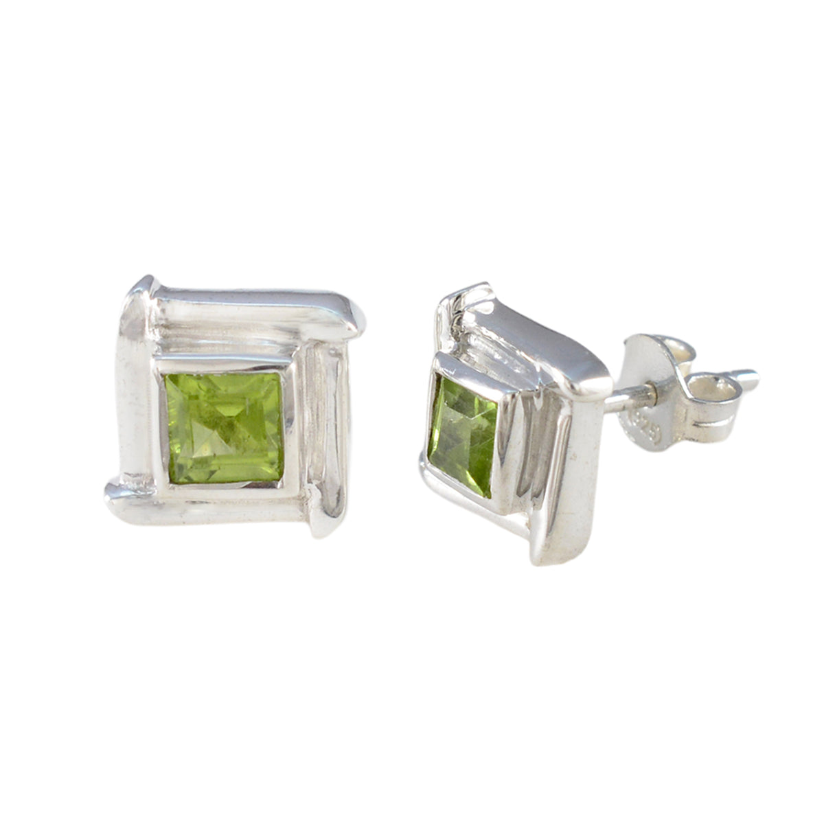 Peridot-American-Amanda-Solitaire-Stud-Green-92.5-Silver-Earring