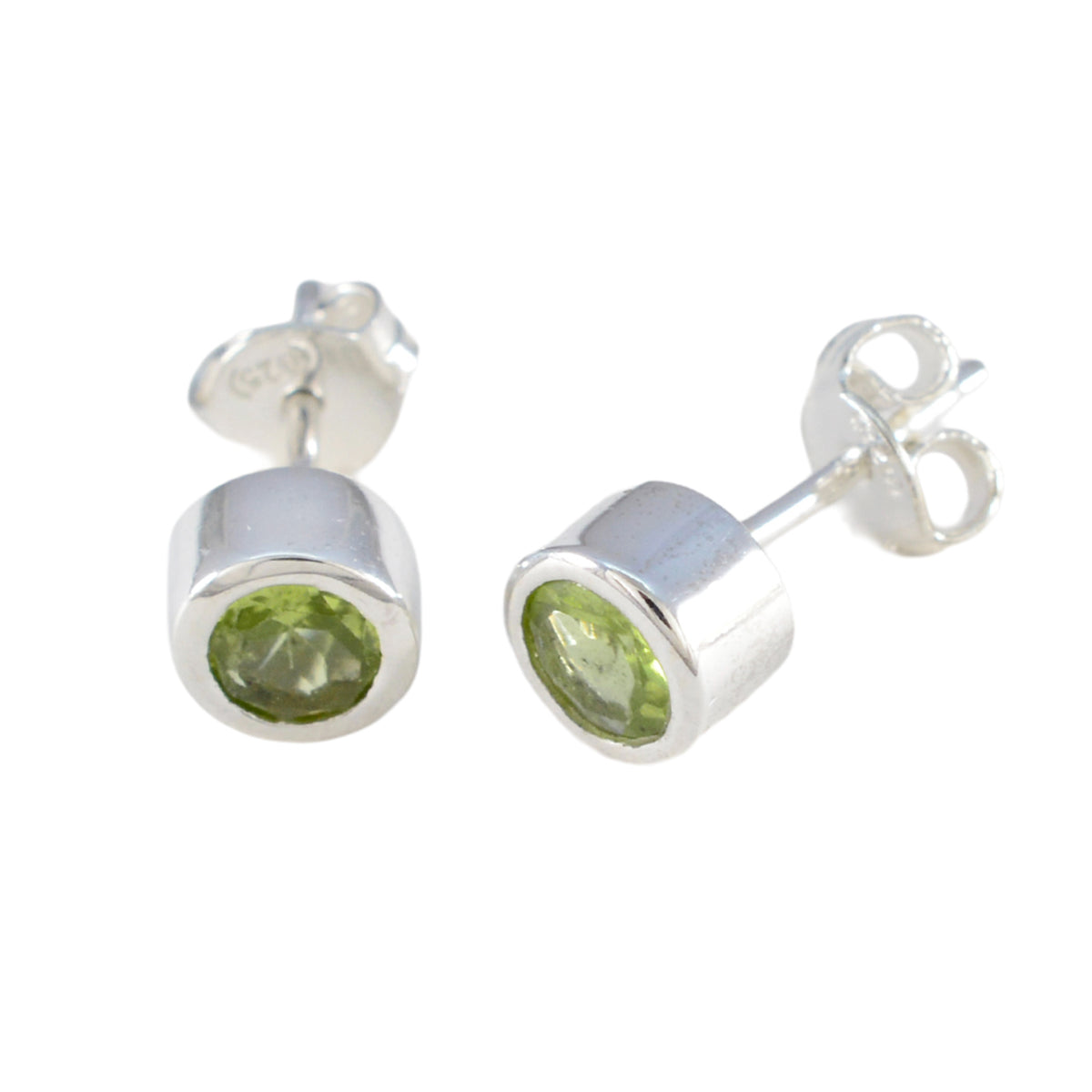 Peridot-American-Fernanda-Solitaire-Stud-Green-925-Sterling-Silver-Earring