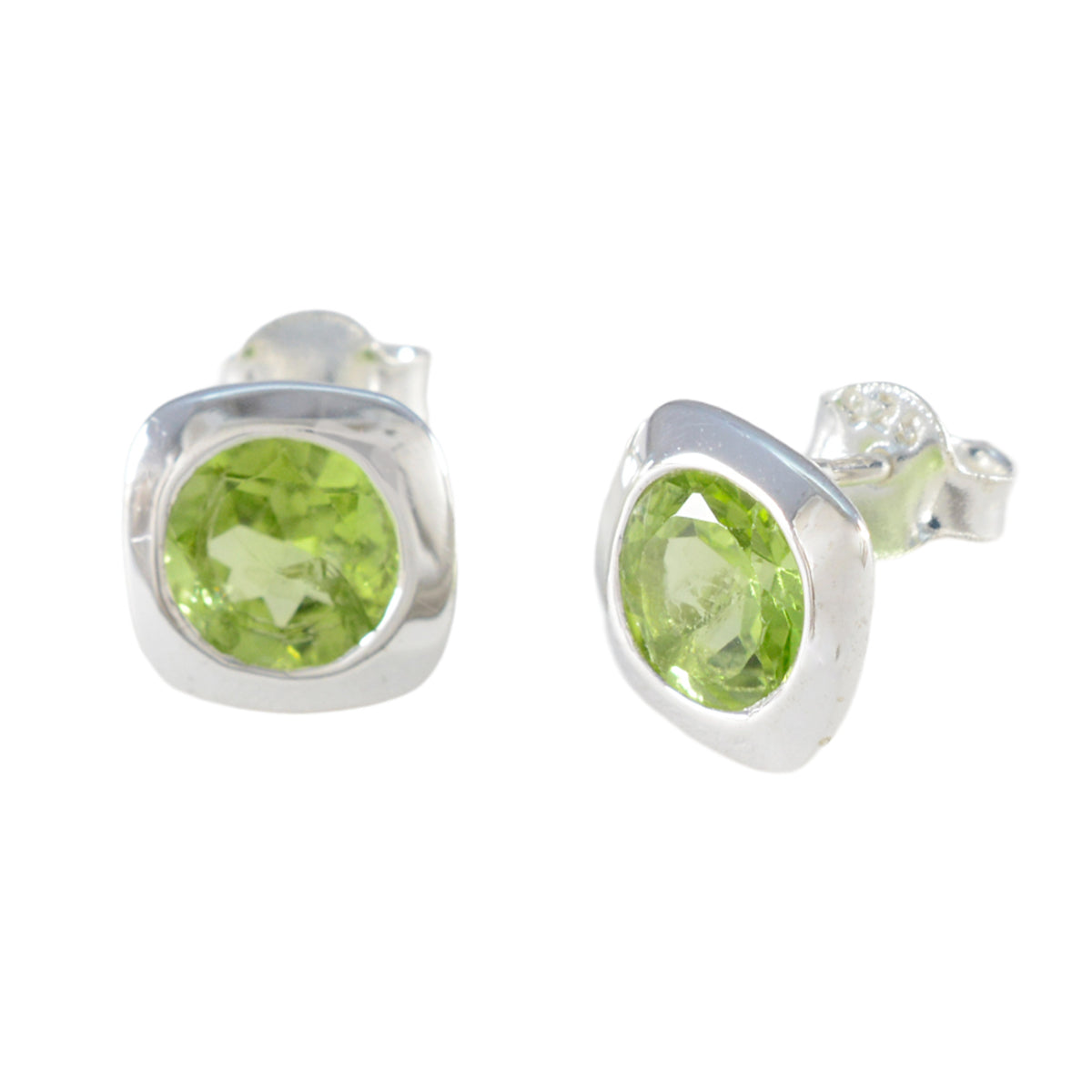 Peridot-American-Micaela-Solitaire-Stud-Green-Silver-Earring