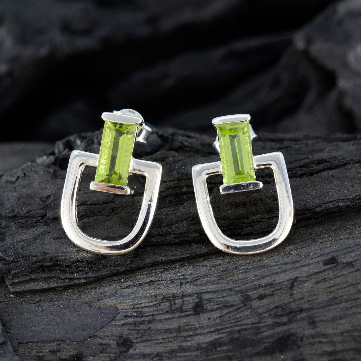 Peridot-American-Maríana-Solitaire-Stud-Green-925-Silver-Earring