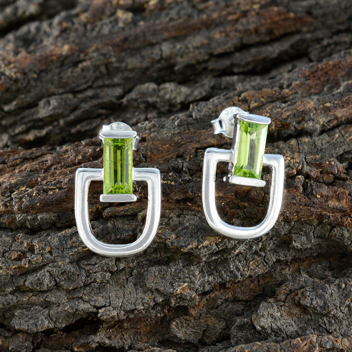Peridot-American-Maríana-Solitaire-Stud-Green-925-Silver-Earring
