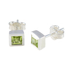 Peridot-Moroccan-Laura-Solitaire-Stud-Green-Sterling-Silver-Earring