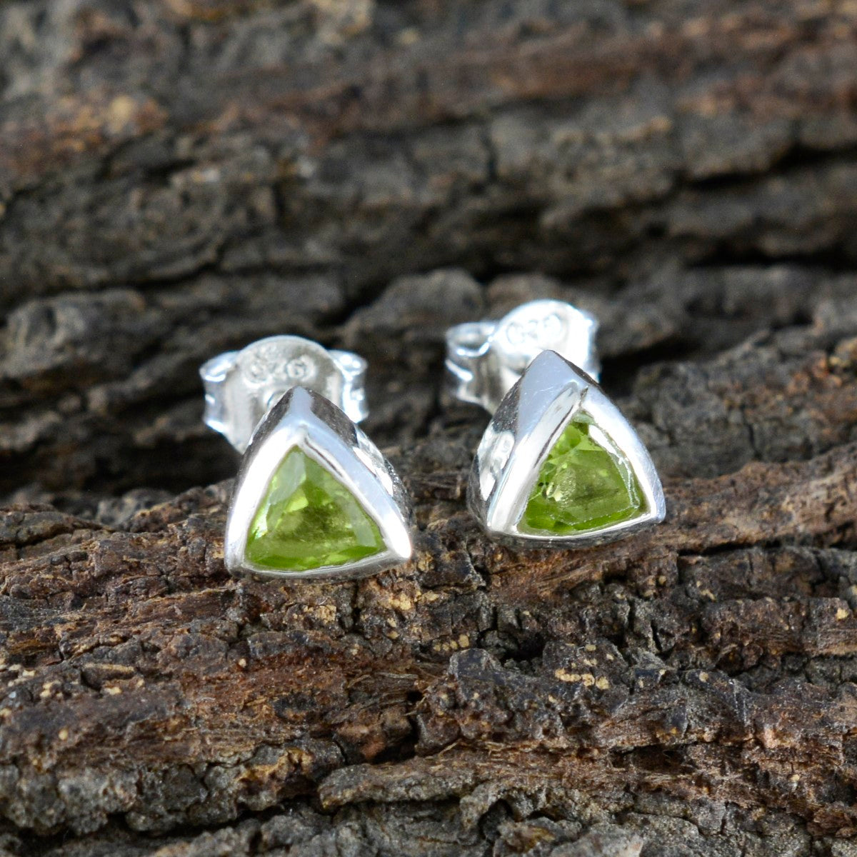 Peridot-American-Riley-Solitaire-Stud-Green-92.5-Silver-Earring