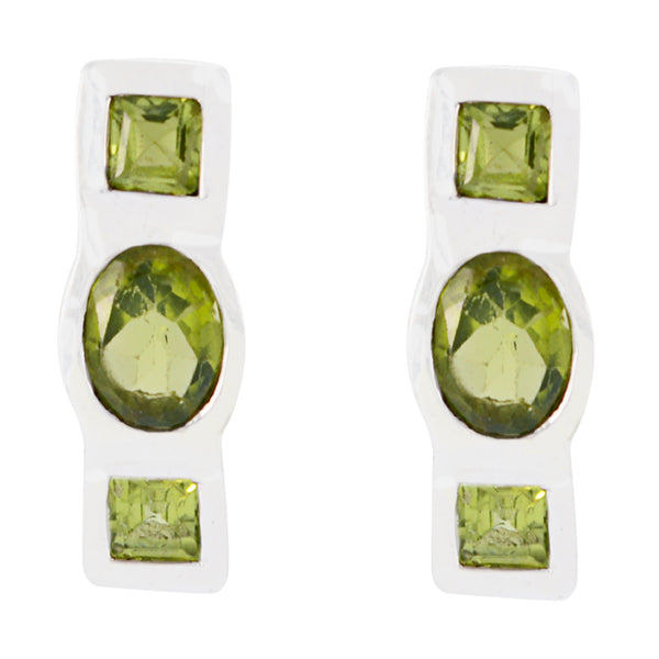 Peridot-American-Isabel-multiple-Stud-Green-Silver-Earring