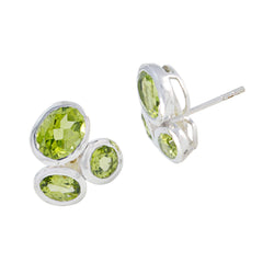 Peridot-Korean-Isabella-multiple-Stud-Green-92.5-Silver-Earring