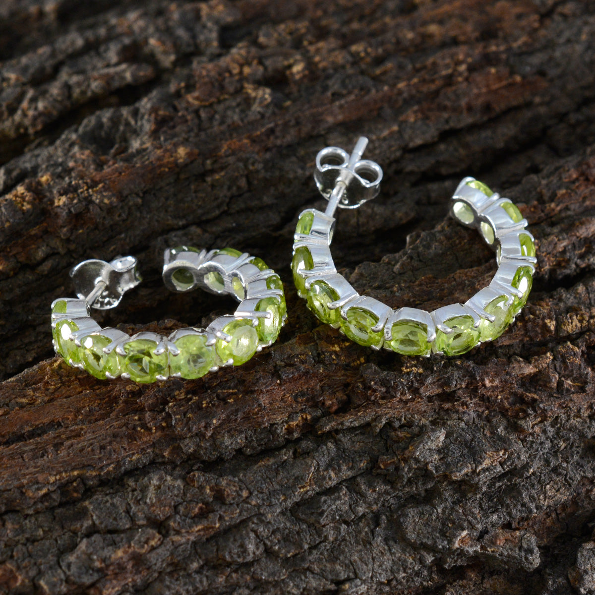 Peridot-Turkish-Isla-multiple-Stud-Green-Sterling-Silver-Earring