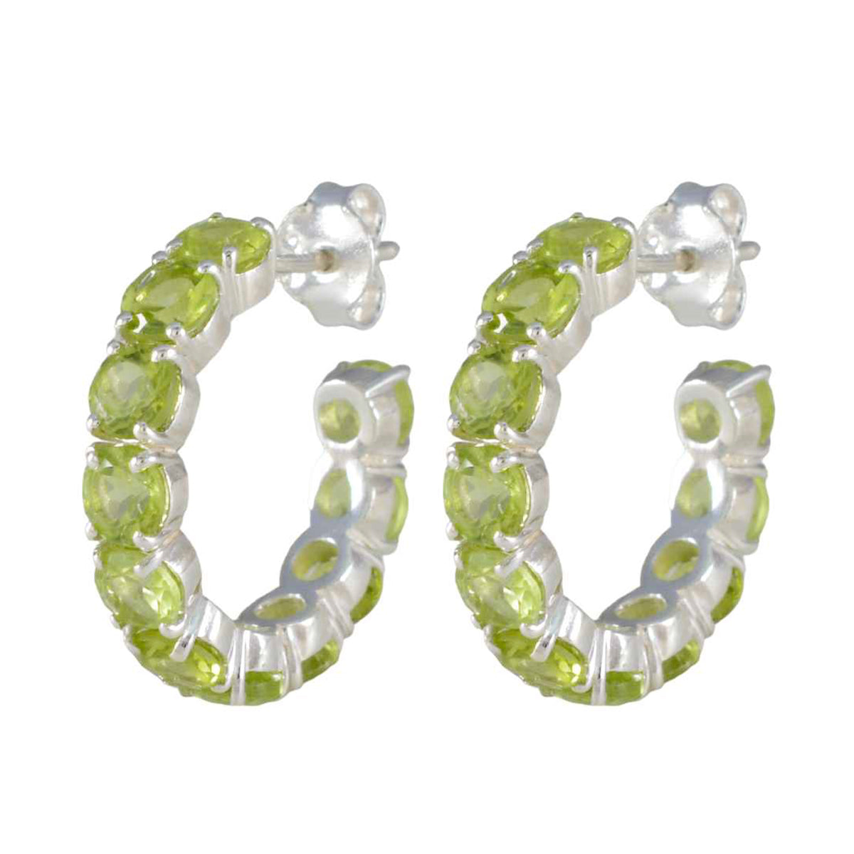 Peridot-Turkish-Isla-multiple-Stud-Green-Sterling-Silver-Earring Huvudsaklig produktbild