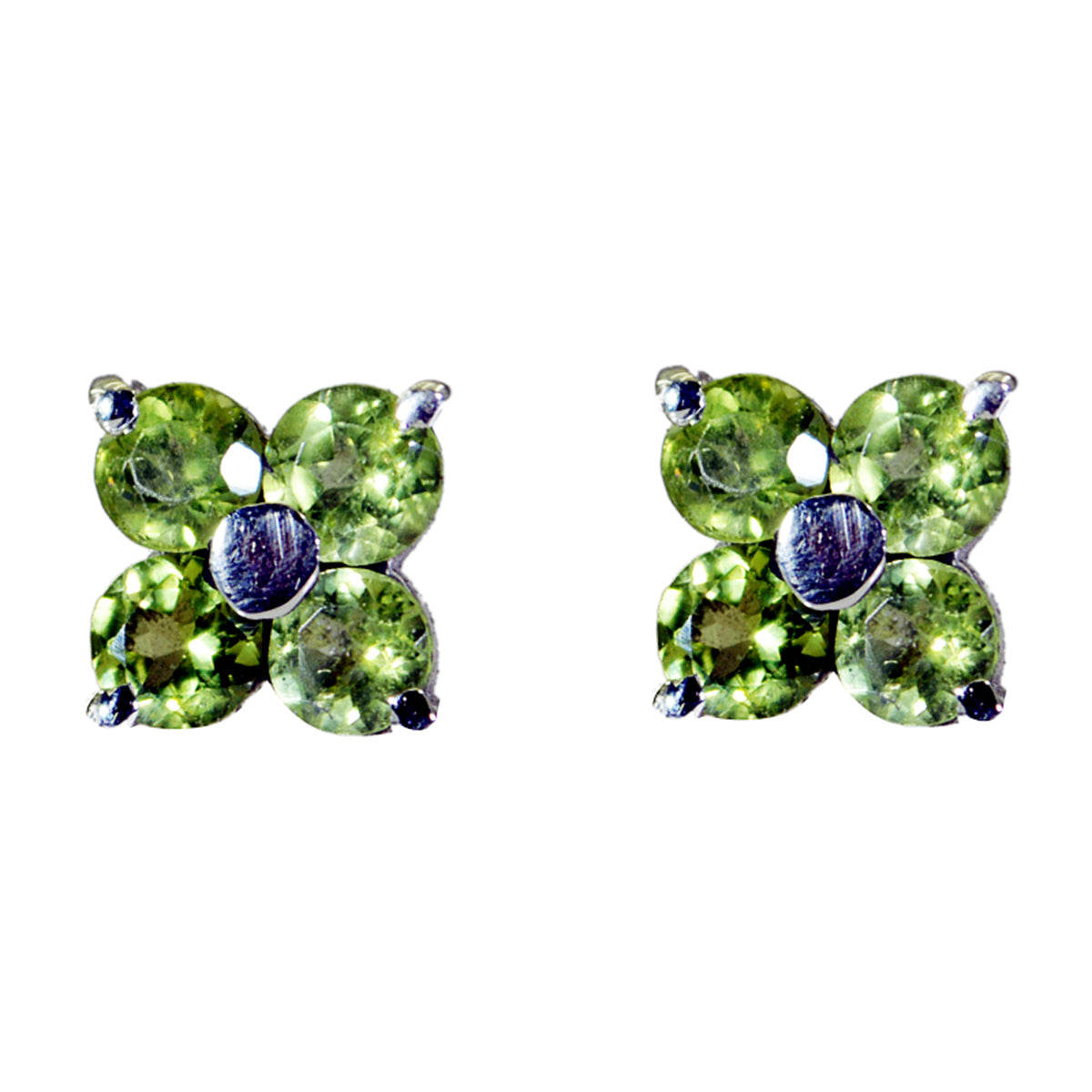 Peridot-Italian-Ivy-multiple-Stud-Green-Silver-Earring