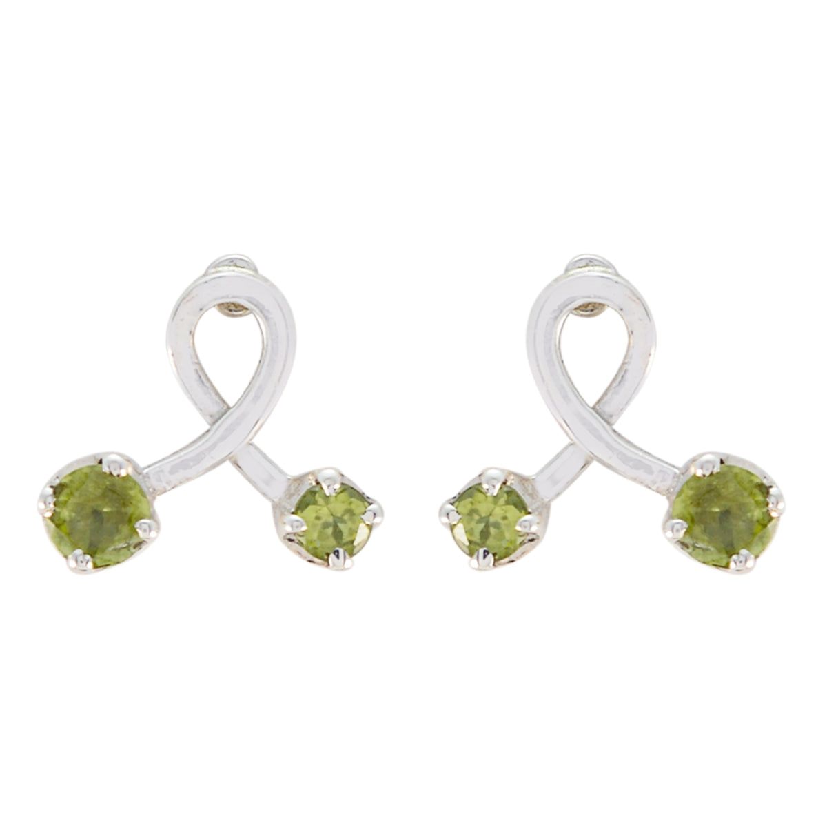 Peridot-Australian-Katarina-multiple-Stud-Green-925-Sterling-Silver-Earring Imagen principal del producto