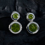 Peridot-Italian-Ellie-Toi-et-Moi-Stud-Green-Sterling-Silver-Earring