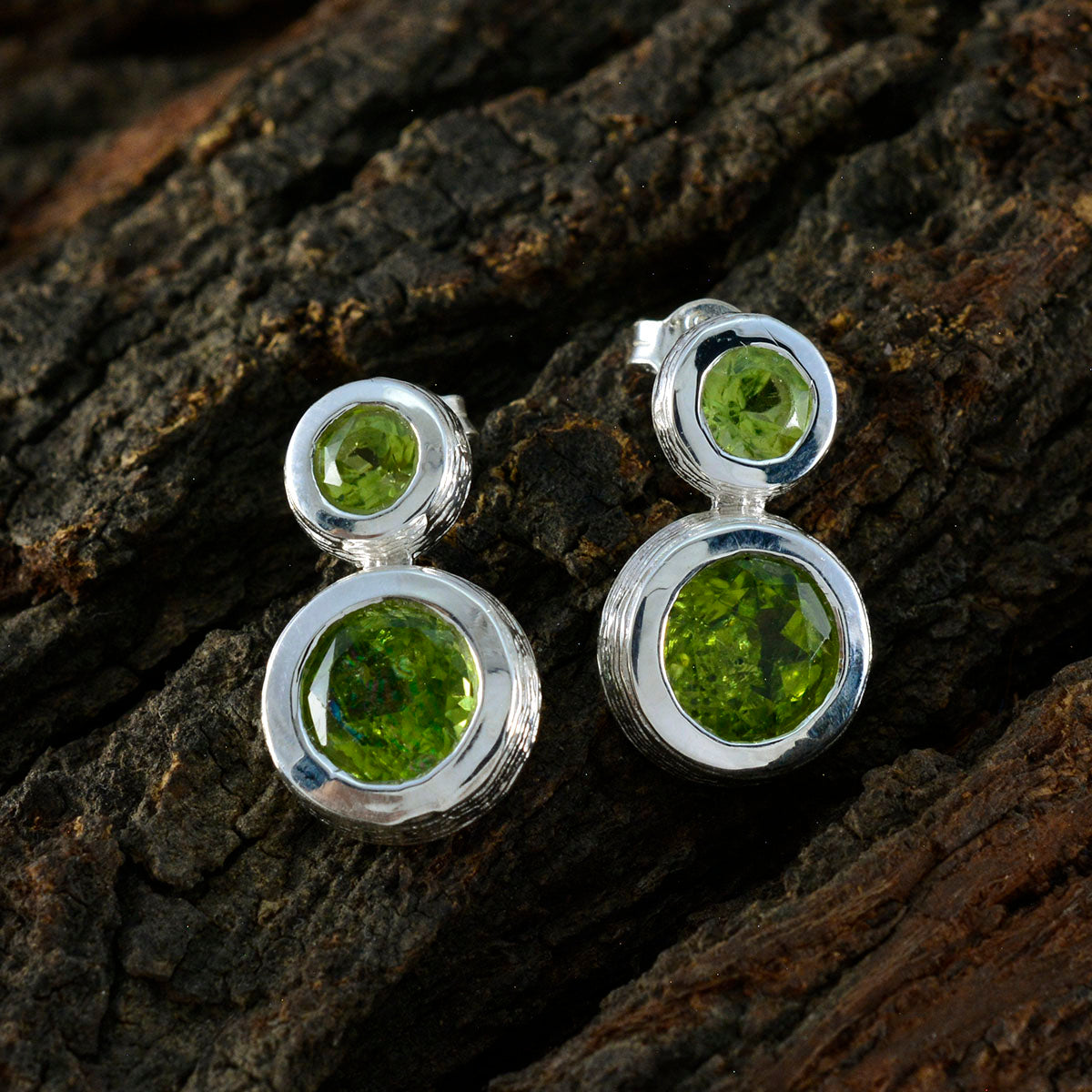 Peridot-Italian-Ellie-Toi-et-Moi-Stud-Green-Sterling-Silver-Earring