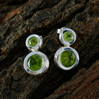 Peridot-Italian-Ellie-Toi-et-Moi-Stud-Green-Sterling-Silver-Earring