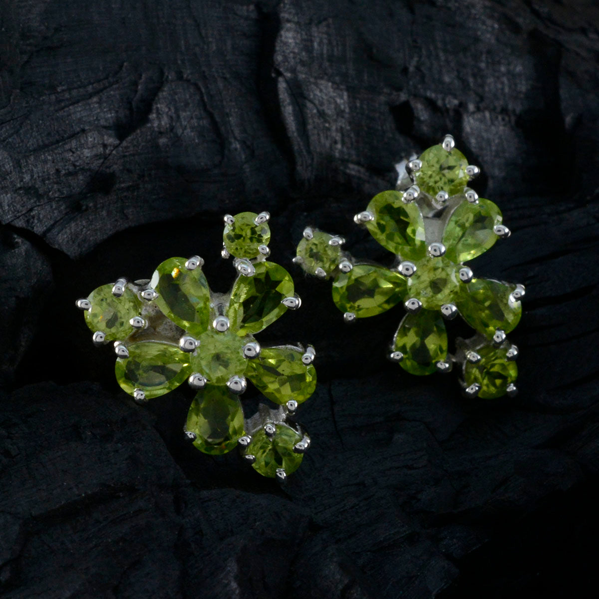 Peridot American Hannah multiple Stud Green 92.5 Silver Earring Второстепенное изображение товара