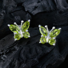 Peridot-Italian-Ines-quarter-Stud-Green-925-Sterling-Silver-Earring