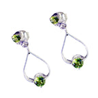 Peridot-Spanish-Katharina-multiple-Stud-Green-Silver-Earring