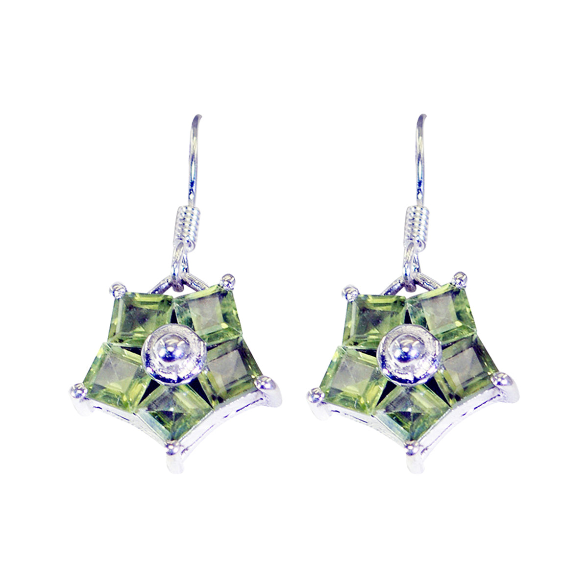 Peridot-German-Layla-multiple-Dangle-Green-925-Sterling-Silver-Earring Immagine principale del prodotto