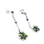 Peridot-African-Lea-multiple-Stud-Green-Silver-Earring