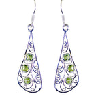 Peridot-Russian-Leah-multiple-Dangle-Green-Silver-Earring