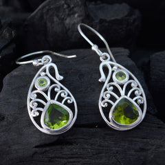 Peridot-Egyptian-Lily-multiple-Dangle-Green-Sterling-Silver-Earring