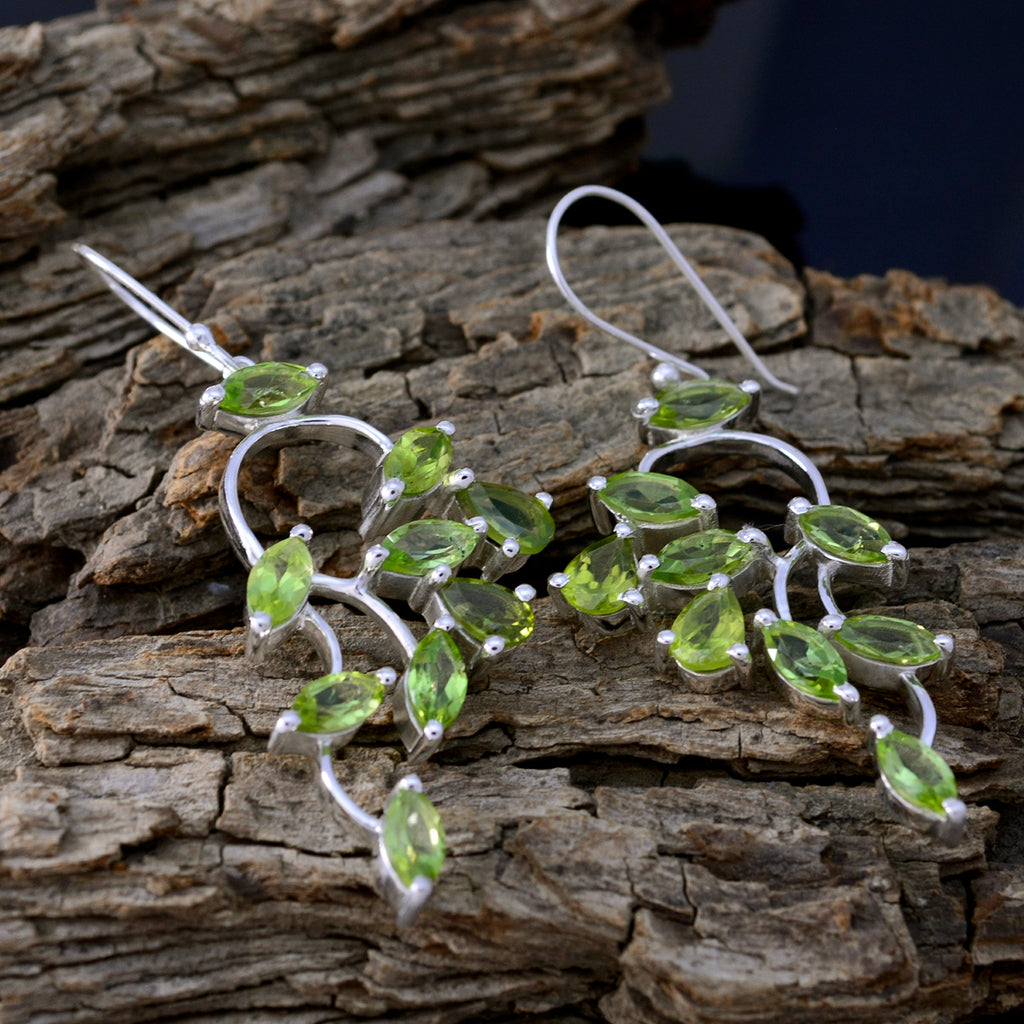 Peridot-American-Lucia-multiple-Dangle-Green-925-Silver-Earring