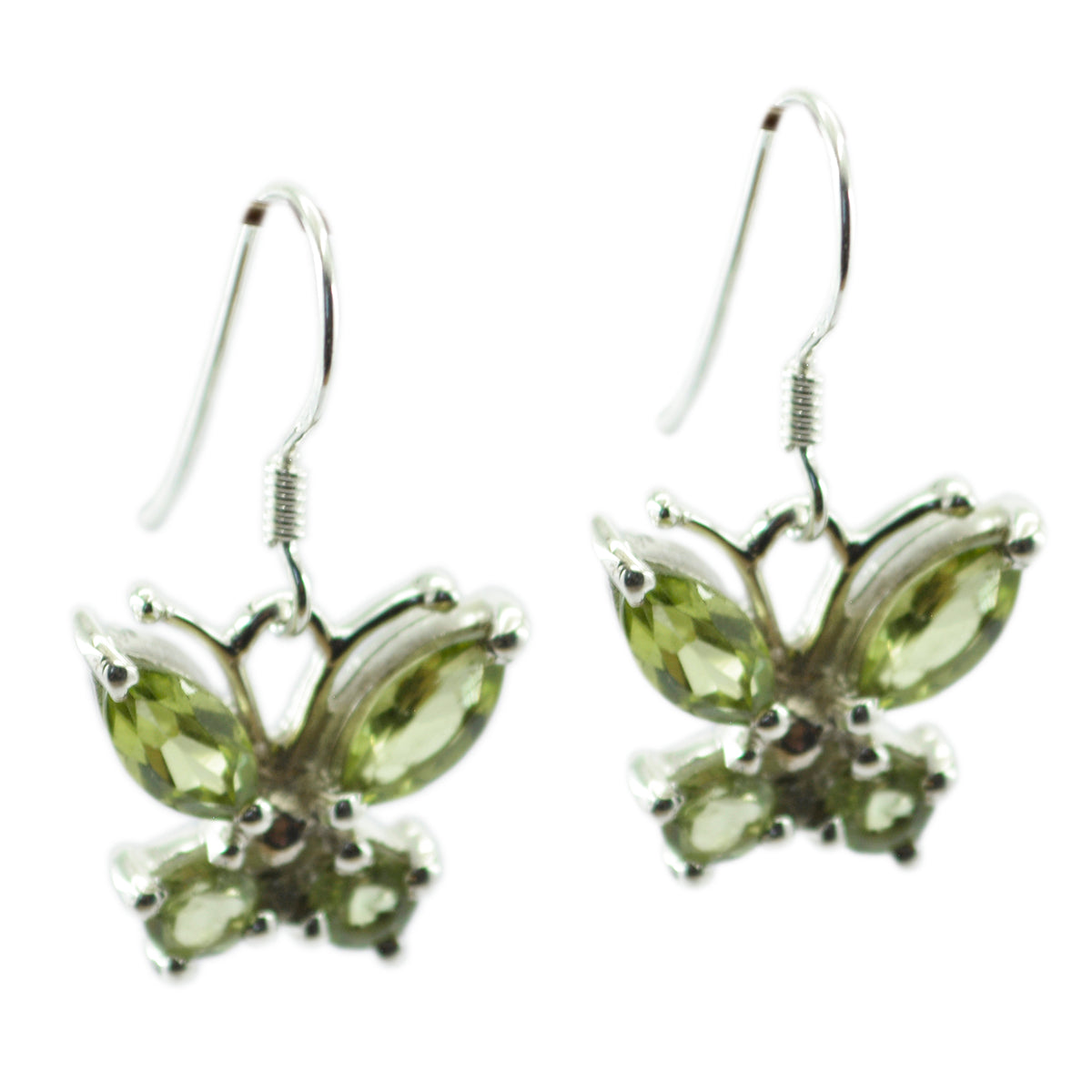 Peridot-Japanese-Luna-multiple-Dangle-Green-925-Sterling-Silver-Earring
