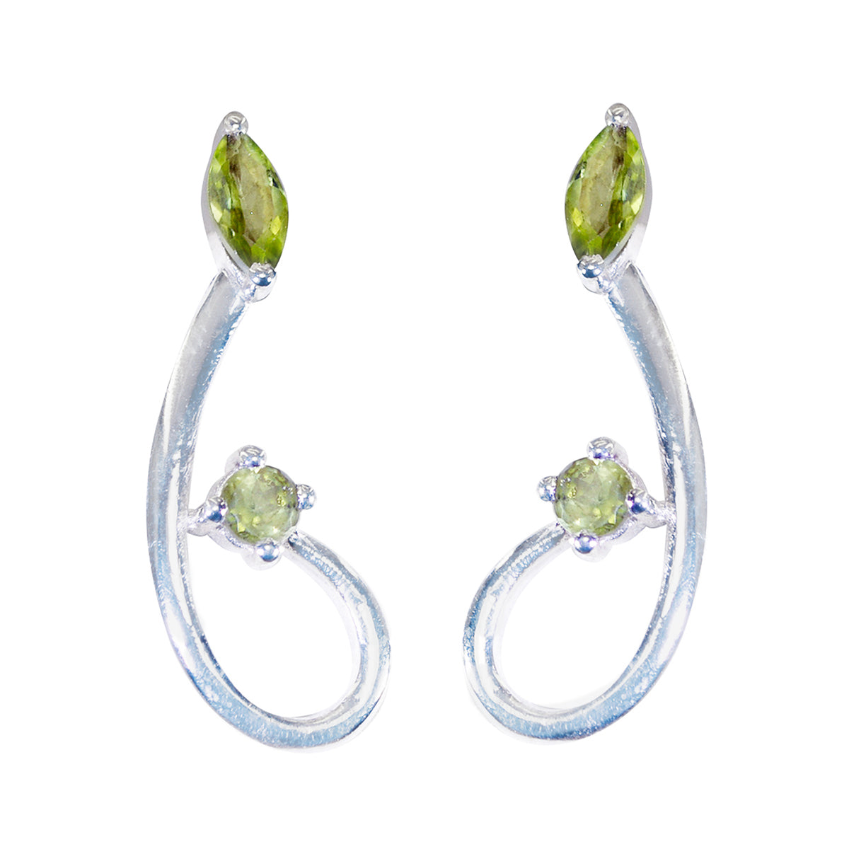 Peridot-Spanish-Natalie-multiple-Stud-Green-Sterling-Silver-Earring