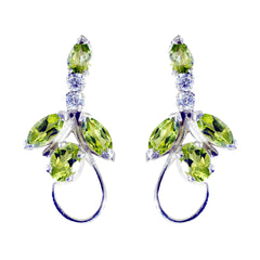 Peridot-Latin-American-Nella-multiple-Stud-Green-Silver-Earring