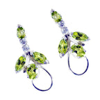 Peridot-Latin-American-Nella-multiple-Stud-Green-Silver-Earring