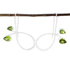 Peridot-German-Nova-multiple-Dangle-Green-Silver-Earring