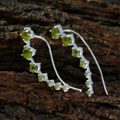 Peridot-Spanish-Wen-multiple-EarCuff-Green-925-Silver-Earring