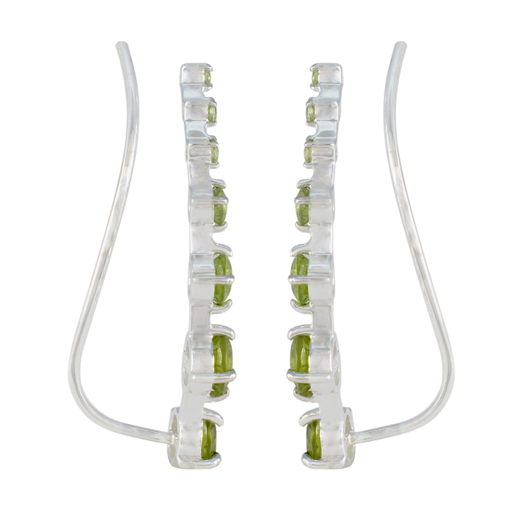 Peridot-Spanish-Wen-multiple-EarCuff-Green-925-Silver-Earring