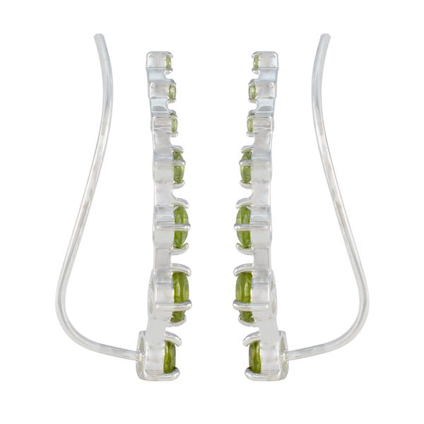 Peridot-Spanish-Wen-multiple-EarCuff-Green-925-Silver-Earring