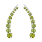 Peridot-Korean-Ana-multiple-EarCuff-Green-92.5-Silver-Earring