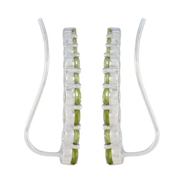 Peridot-Korean-Ana-multiple-EarCuff-Green-92.5-Silver-Earring